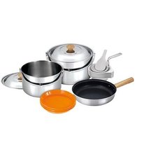 Набор туристической посуды Kovea VKC-ST08-45 Stainless L, silver, Наборы посуды, Нержавеющая сталь