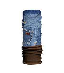 Головной убор H.A.D. Original Fleece Denim + Black Fleece, Multi color, One size, Унисекс, Универсальные головные уборы, Германия, Германия