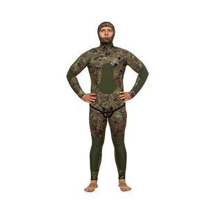 Охотничий гидрокостюм Marlin Camoskin Pro 5mm, green, 5, Для мужчин, Мокрый, Для подводной охоты, Длинный, 48/M
