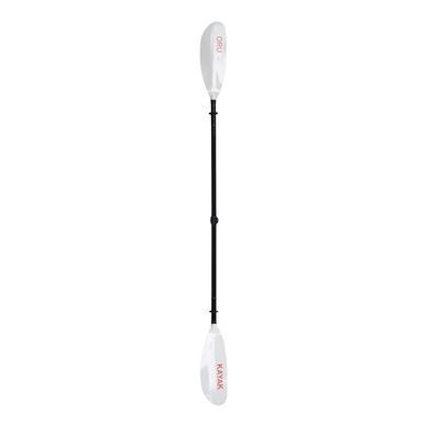 Весло для каяка Oru Kayak Paddle, black/white, Классическое (Euro Blade), Для байдарок и каяков, 220-240, 4, Стеклопластик, ABS, Для взрослых