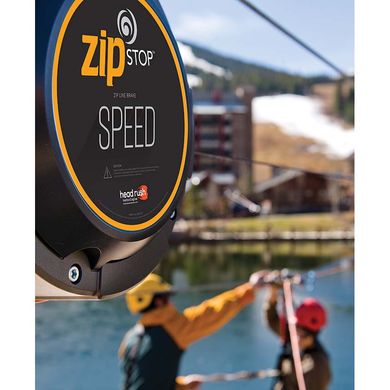 Автоматическое тормозное устройство Head Rush zipSTOP Speed Zip Line Brake 1/2 Inch Trolley with Catch, black