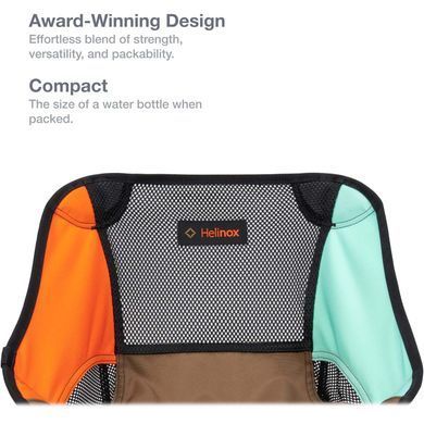 Стілець Helinox Chair One Mini, Mint Multi Block, Стільці для пікніка, Нідерланди