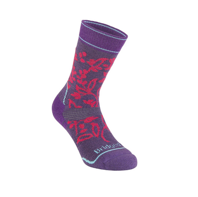 Шкарпетки Bridgedale Hike MidWeight Boot Pattern Wmn (M. C.), Purple/Pink, S, Для жінок, Трекінгові, Комбіновані, Великобританія, Великобританія