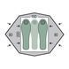 Намет Pinguin Gemini 150 Green, green, Намети, Для трекінгу, Для походів: піших та гірських, 3500, Тримісні, З тамбуром, 2, 4000, 10000, Алюмінієвий сплав, Двошарові, Чехія