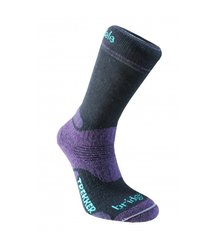 Шкарпетки Bridgedale WoolFusion Trekker Women's, Black/Purple, L, Для жінок, Трекінгові, Комбіновані, Великобританія, Великобританія