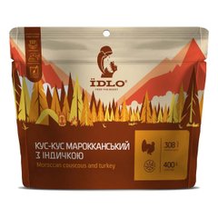 Сухой продукт ЇDLO Кус-кус марокканский с индейкой 90 г, silver, Мясные, Украина, Украина