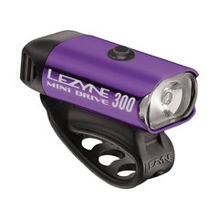 Велофара Lezyne Mini Drive 300 Y12, violet, Передний свет