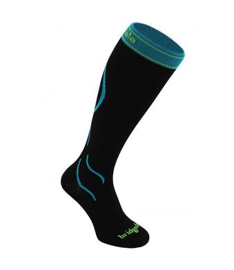 Шкарпетки Bridgedale Compression Ski, black/blue, S, Для чоловіків, Гірськолижні, Комбіновані, Великобританія, Великобританія