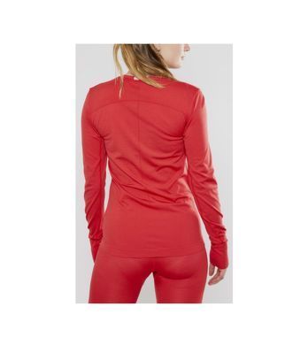 Термокофта Craft Fuseknit Comfort RN LS Woman, Beam/dark grey melange, M, Для жінок, Кофти, Синтетична, Для активного відпочинку
