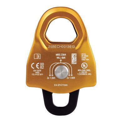 Блок-ролик Petzl Minder S2 Yellow, yellow, Блок, Комбинированные, Франция, Франция