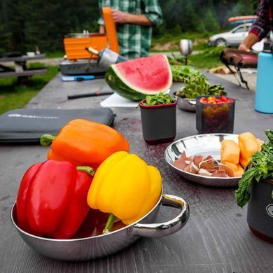 Миска GSI Outdoors Glacier Stainless Bowl W/Handle, Stainless, Миски, Нержавеющая сталь, США, Киев, Харьков, Одесса, Днепр, Запорожье, Львов, Кривой Рог, Винница, Полтава, Чернигов, Черкассы, Сумы, Хмельницкий, Черновцы, Ровно