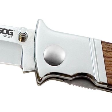 Ніж складаний SOG Fielder (Wood Handle), Коричневий, Складані ножі