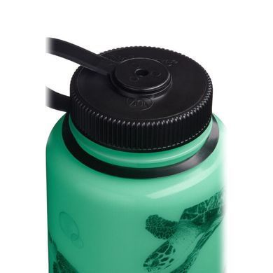 Пляшка для води Nalgene Wide Mouth Tritan Water Bottle Glow Black Turtle 1L, Glow Green, Фляги, Харчовий пластик, 1.0, США, США, Київ, Харків, Одеса, Днiпро, Запоріжжя, Львів, Кривий Ріг, Вінниця, Полтава, Чернігів, Черкаси, Суми, Хмельницький, Чернівці, Рівне