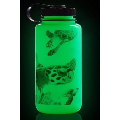 Пляшка для води Nalgene Wide Mouth Tritan Water Bottle Glow Black Turtle 1L, Glow Green, Фляги, Харчовий пластик, 1.0, США, США, Київ, Харків, Одеса, Днiпро, Запоріжжя, Львів, Кривий Ріг, Вінниця, Полтава, Чернігів, Черкаси, Суми, Хмельницький, Чернівці, Рівне