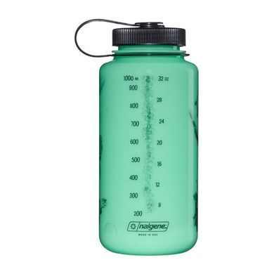 Пляшка для води Nalgene Wide Mouth Tritan Water Bottle Glow Black Turtle 1L, Glow Green, Фляги, Харчовий пластик, 1.0, США, США, Київ, Харків, Одеса, Днiпро, Запоріжжя, Львів, Кривий Ріг, Вінниця, Полтава, Чернігів, Черкаси, Суми, Хмельницький, Чернівці, Рівне