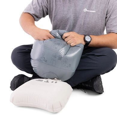 Подушка надувна Sea To Summit Aeros Ultralight Pillow Beluga Regular, Beluga, Подушки, 55, Без утеплювача