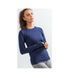 Термокофта Craft Fuseknit Comfort RN LS Woman, Beam/dark grey melange, M, Для жінок, Кофти, Синтетична, Для активного відпочинку