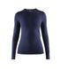Термокофта Craft Fuseknit Comfort RN LS Woman, Beam/dark grey melange, M, Для жінок, Кофти, Синтетична, Для активного відпочинку