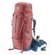 Рюкзак Deuter Aircontact X 60+15 SL, redwood-ink, Для жінок, Похідні рюкзаки, З клапаном, One size, 60, 3060, Київ, Харків, Одеса, Днiпро, Запоріжжя, Львів, Кривий Ріг, Вінниця, Полтава, Чернігів, Черкаси, Суми, Хмельницький, Чернівці, Рівне
