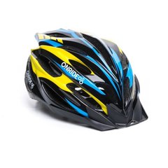 Велошлем ONRIDE Grip, black/yellow/blue, Велошлемы, L, Взрослые, MTB, 58-61