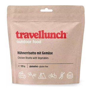 Сублімована їжа Travellunch Ризотто з куркою і овочами без глютену 250 г, food, М'ясні, 250