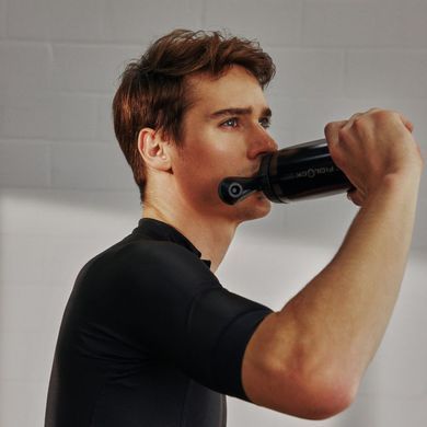 Фляга Fidlock TWIST Single Bottle 590 w/bottle connector, black w/logo, Фляги