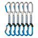 Відтяжка з карабінами Climbing Technology Salto Set NY 12 cm Titanium/Electric Blue 6 Pack, Titanium/Electricblue