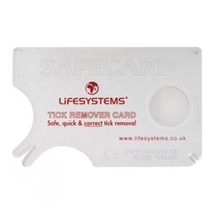 Картка для вилучення кліщів Lifesystem Tick Remover Card, Transparent, Інструменти, Великобританія