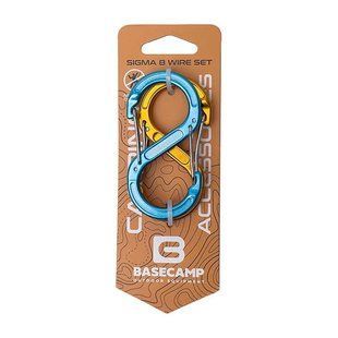 Набір карабінів Base Camp Sigma 5 Wire Set 2 Blue/Orange, blue/orange