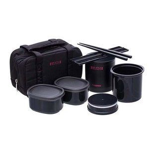 Набір для ланчу Zojirushi SZ-MB04BA, black, Термоси, Нержавіюча сталь, Таїланд, Японія, Київ, Харків, Одеса, Днiпро, Запоріжжя, Львів, Кривий Ріг, Вінниця, Полтава, Чернігів, Черкаси, Суми, Хмельницький, Чернівці, Рівне