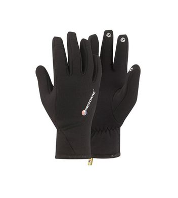 Перчатки Montane Powerstretch Pro Glove, black, S, Универсальные, Перчатки, Без мембраны
