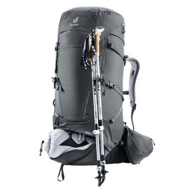 Рюкзак Deuter Aircontact Core 55+10 SL Graphite Black, Graphite Black, Для жінок, Похідні рюкзаки, З клапаном, One size, 55, 2140, Німеччина