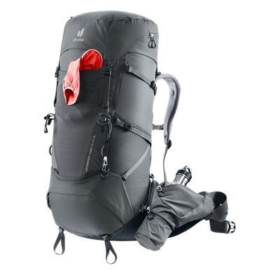 Рюкзак Deuter Aircontact Core 55+10 SL Graphite Black, Graphite Black, Для жінок, Похідні рюкзаки, З клапаном, One size, 55, 2140, Німеччина