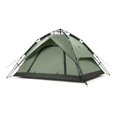 Намет Naturehike Automatic III NH21ZP008, dark green, Намети, Для походів: піших та гірських, 3600, Тримісні, З тамбуром, 2, 2000, Фіберглас, Київ, Харків, Одеса, Днiпро, Запоріжжя, Львів, Кривий Ріг, Вінниця, Полтава, Чернігів, Черкаси, Суми, Хмельницький, Чернівці, Рівне