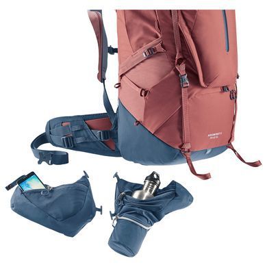 Рюкзак Deuter Aircontact X 70+15 SL, redwood-ink, Для жінок, Похідні рюкзаки, З клапаном, One size, 70, 3160, Київ, Харків, Одеса, Днiпро, Запоріжжя, Львів, Кривий Ріг, Вінниця, Полтава, Чернігів, Черкаси, Суми, Хмельницький, Чернівці, Рівне