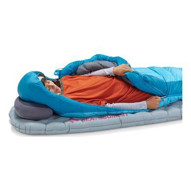 Спальний мішок Sea to Summit Trek Women's -1&deg;C Regular, Blue Atoll, Regular, Спальник, Кокон, Для жінок, Пуховий, Трисезонні, Right, 1239, Київ, Харків, Одеса, Днiпро, Запоріжжя, Львів, Кривий Ріг, Вінниця, Полтава, Чернігів, Черкаси, Суми, Хмельницький, Чернівці, Рівне