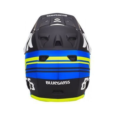 Велошолом Bluegrass Brave, black/cyan/fluo yellow, Велошоломи, S, Дорослі, MTB, 54-56