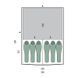 Палатка Pinguin Interval 6 Steel Green, green, Палатки, Для кемпинга, 17300, Пятиместные и более, С тамбуром, 2, 4000, 10000, Сталь, Двухслойные, Чехия