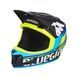 Велошолом Bluegrass Brave, black/cyan/fluo yellow, Велошоломи, S, Дорослі, MTB, 54-56