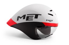 Велошлем MET Drone, white/black/red, Велошлемы, M, Взрослые, Шоссейные, 54-58