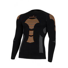 Термокофта BodyDry Bionic Shirt Man, black/orange, XL, Для мужчин, Кофты, Синтетическое, Для активного отдыха