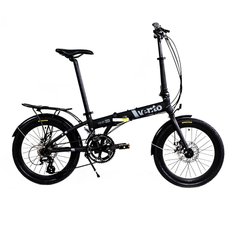 Велосипед Vento FOLDY ADV 2020, Black matt, One size, Складные, Универсальные, 148-195 см, 2020