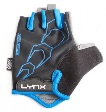 Велорукавички Lynx Race, black/blue, Велорукавички, S, Дорослі