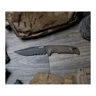 Ніж фіксований SOG Recondo FX Partially Serrated, black, Фіксовані ножі