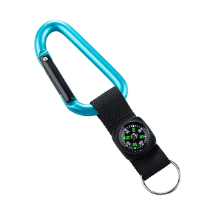 Карабин Munkees 8 mm with strap, compass, keyring, blue, Германия, Германия, Карабины