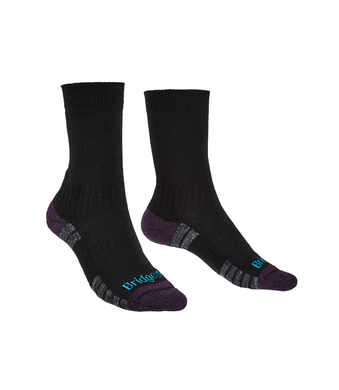 Шкарпетки Bridgedale Hike LightWeight Boot Wmn (M. P.), Black/Purple, S, Для жінок, Трекінгові, Комбіновані, Великобританія, Великобританія