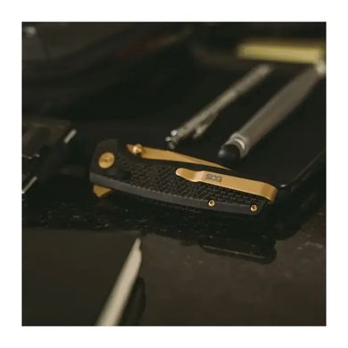 Ніж складаний SOG Terminus XR LTE, Carbon/Gold, Складані ножі