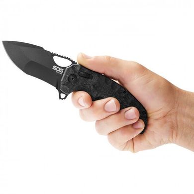 Нож складной SOG Kiku XR (Black), Зелёный, Складные ножи
