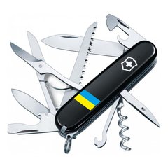 Нож складной Victorinox Huntsman Ukraine 1.3713.3_t1100u, black, Швейцарский нож