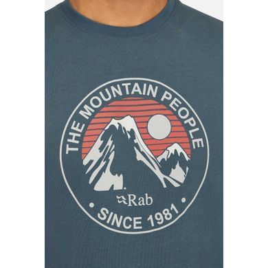 Футболка Rab Men`s Stance Alpine Peak Beluga, Beluga, Для мужчин, L, Футболки